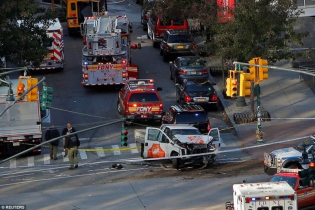 8 Dead as Truck Careens Down Bike Path in Manhattan in Terror Attack